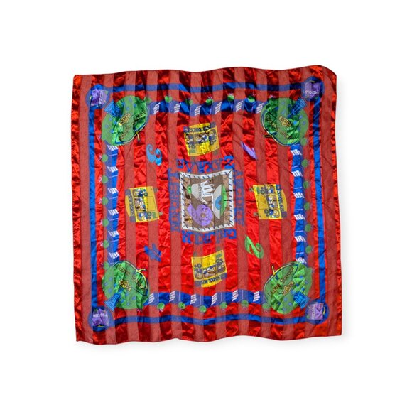 Apexx Collection Corp Square Multicolor School/Teacher Scarf 40" x 40" - Picture 2 of 9